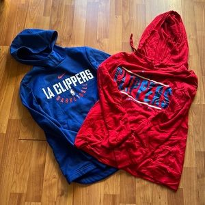 Two clippers sweatshirts